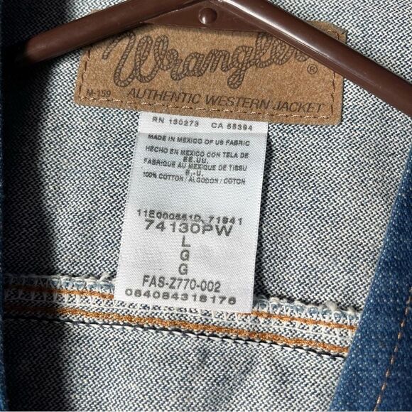 Vintage Wrangler Men's Large Denim Vest - Picture 5 of 8